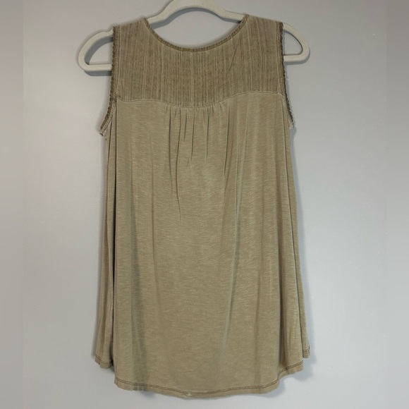 Cato Tan Sleeveless Blouse, Size M - Picture 8 of 8